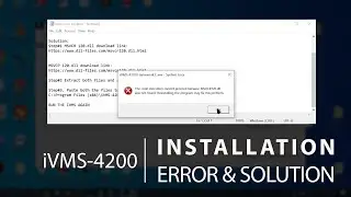 iVMS 4200 installation error & solution | iVMS-4200 series Software | Hikvision
