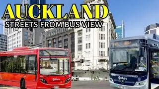 AUCKLAND streets tour from bus