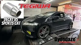 Does the Tegiwa universal 400cel sports cat lose power over a Decat? Honda Civic Fn2 Typer