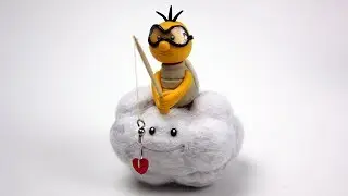 How to make LAKITU from the SUPER MARIO series! / Polymer Clay Tutorial