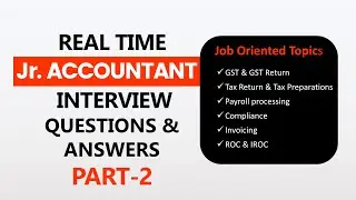 Junior Accountant Interview Questions & Answers | Accountant Job Topics for Freshers & Experienced