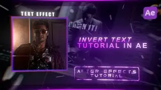 Invert text tutorial in after effects l 