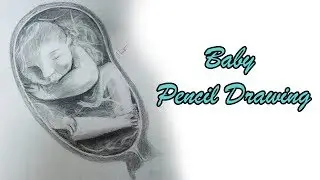 baby pencil drawing