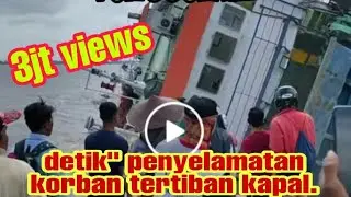 Video Amatir KAPAL tenggelam penyebrangan Parigi piai tebas