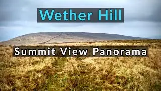 Wether Hill - Labelled Summit View Panorama - Lake District Far Eastern Fells