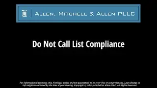 Do Not Call List Compliance