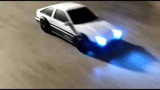 I Drift my Cheapo AE86 RC Car (Badly) Around a Warehouse (It's a Masterpiece)