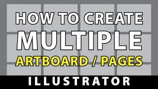 Illustrator Tutorial | How to create multi artboard in illustrator | multi pages in illustrator
