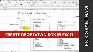 Create A Drop Down Box In Excel - All 3 Types