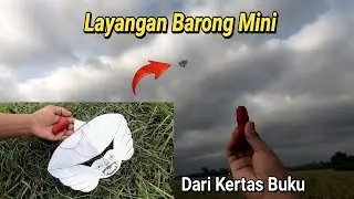 How to Make a Mini Barong Kite from Notebook Paper