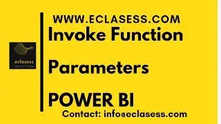 Invoke Custom Function &  Parameters in Power BI  | Power BI tutorial