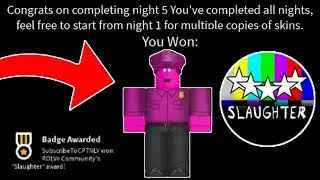 How To Complete NIGHT 5 In SLAUGHTER Event In Arsenal (Roblox)