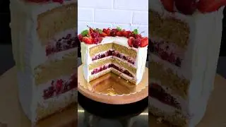 💚 Nieziemski tort pistacjowy z owocami i galaretką 💚#orchideli #cake #przepis