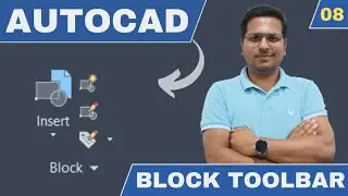 AutoCAD 2024 [Hindi] | Blocks Toolbar | Autocad Tutorials For Beginners In Hindi
