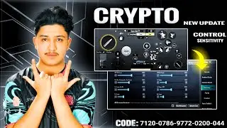 (2024) CRYPTO SENSITIVITY AND CONTROL CODE REVEAL / Crypto Sensitivity PUBG/BGMI | Best Sensitivity