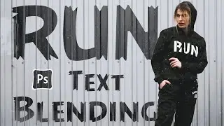 How to Blend Text in Photoshop - Blend if Tool | Blending Option (Blend Anything) in Photoshop CC