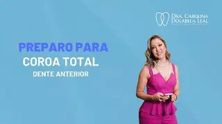 Demonstração de preparo para coroa total em dente anterior