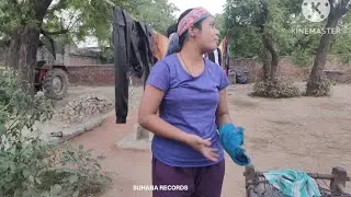 गर्मी में कपड़े धो धोकर हुआ बुरा हाल 