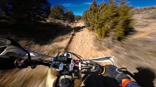 Desert Singletrack on DR-Z400E | Raw Audio