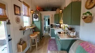 Couple's Cottagecore Tiny House Built Right | $40k DIY Build