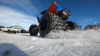 drifting quads in the snow