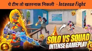 Pro Conquror Sqaud Challenge Me🔥Intense Solo vs Squad 1v4 Gameplay & Clutches | BGMI