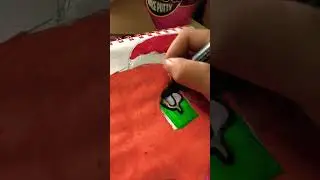 Drawing Christmas Charmander with poska markers!🎄 #art #pikachoo #drawing #drawpikachu #shorts