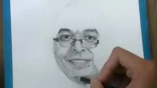 Menggambar Wajah BOS Kacang Telur KI TRUNO DRONO - Lukisan Pensil