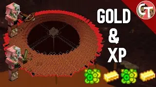 Minecraft AFK Gold and XP Farm - 1.16/1.17 - 1000 gold ingots per hour!