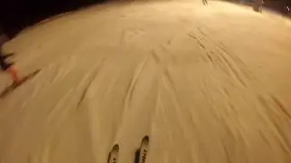 Narty Małe Ciche - Bardzo szybki zjazd.
