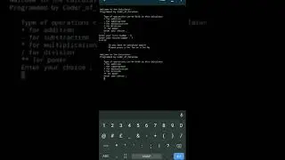 Make Calculator in python | Better then Python Interpreter Calculator | 