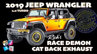 2019 Jeep Wrangler JL 2.0 Turbo Rich's Race Demon Cat Back Exhaust