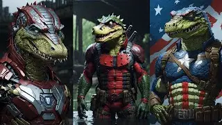 Superheroes But Crocodile 🌟 All Characters