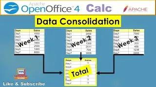Data Consolidation in Open Office Calc