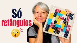 TÉCNICA DE PATCHWORK PARA APROVEITAMENTO DE PEQUENOS RETALHOS - MUITO FÁCIL -  PARA INICIANTES