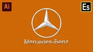 how to make Mercedes-Benz Logo Design in Illustrator | Adobe Illustrator Tutorials | egenstudio