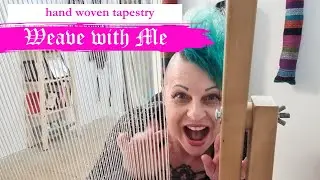 🕸️ WEAVE WITH ME! 🕸️ - tapestry weaving, eccentric weft, using metallic yarn