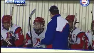 Драка в игре Динамо-97 - Локомотив-97. 28.03.2013