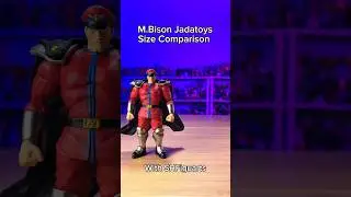 M. Bison @jadatoysofficial action figure size comparison with s.h.figuarts