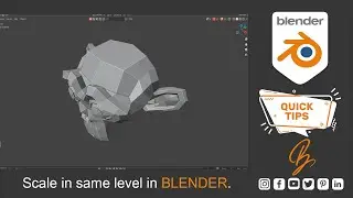 HOW TO SCALE SAME LEVEL VERTICES IN BLENDER #Shorts