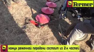 минитрактор FERMER FT-15 DEK.  обзор