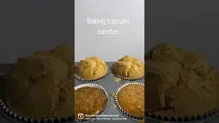 Realistic looking cupcake candles, dessert candles, candle shop, baking cupcake candles