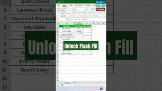 Unlock Excel's Flash Fill Feature – Here’s How! 