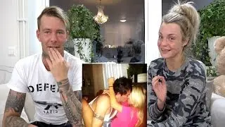 Tittar på gamla bilder på oss