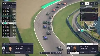 F1 Manager Closest Field EVER. Custom Season Starts with rain in Bahrain