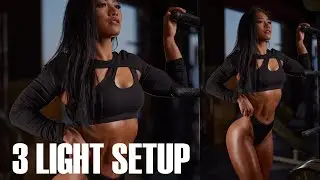 Fitness Model 3 Light Gym Photo Shoot