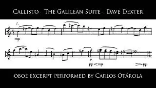 The Galilean Suite - Callisto - Oboe excerpt (Dave Dexter, perf. Carlos Otárola)