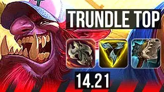 TRUNDLE vs YONE (TOP) | 500+ games | KR Diamond | 14.21