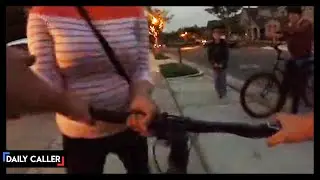 California Woman Gets Physical With Boy For Riding His Bike On The Sidewalk