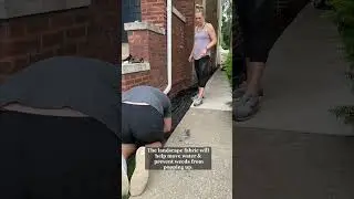 Adding A Pea Gravel Border To The Side Of Our House